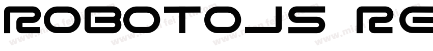 RobotoJS Regular字体转换